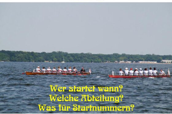 Rennaufstellung 26.Achterregatta 2025
