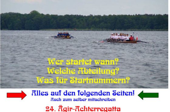 Meldeergebnis und Rennaufstellung online – 24. Müggelseeachterregatta