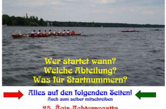 Meldeergebnis und Rennaufstellung online – 25. Müggelseeachterregatta